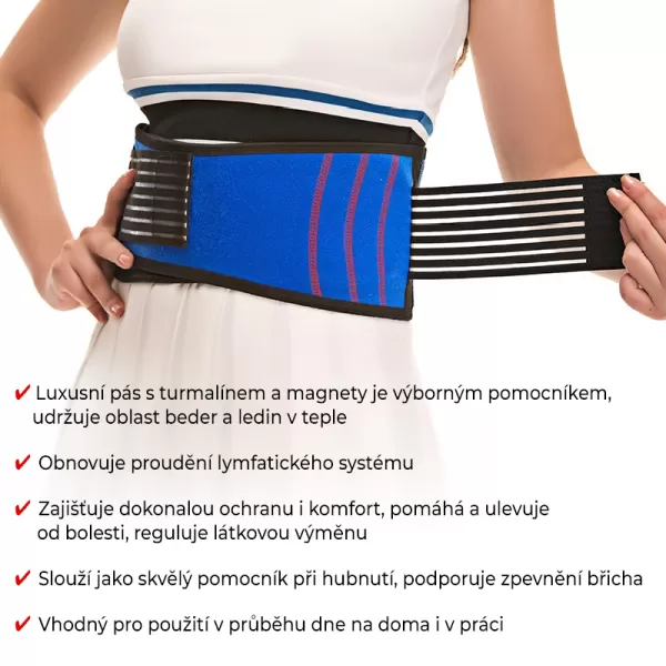 Green World Luxusní turmalínový pás s magnety